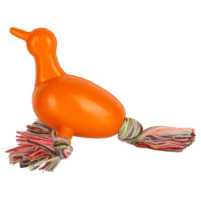 Natural Rubber Dog Toy Online Flappy Duck with Rope