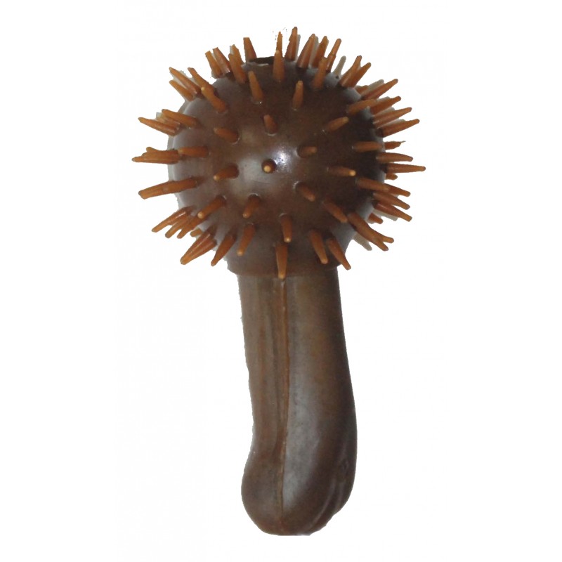 Floating Spikey Bone Natural Rubber Dog Toy